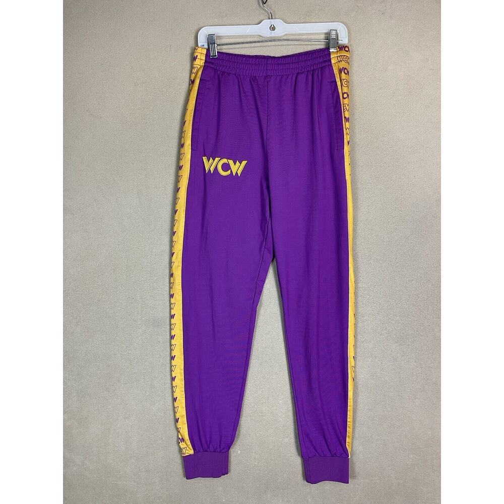 Chalk Line Pants Mens Medium Purple WWF Wrestling Jogger Sweatpants Adult M